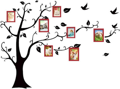WJNY Picture Frame Set,Frame Black Tree Wall Stickers, 7-Pack Picture Frame Collage Picture Frame Wall Gallery Kit For Wall And Home, 6 Colors (Color : Style C)