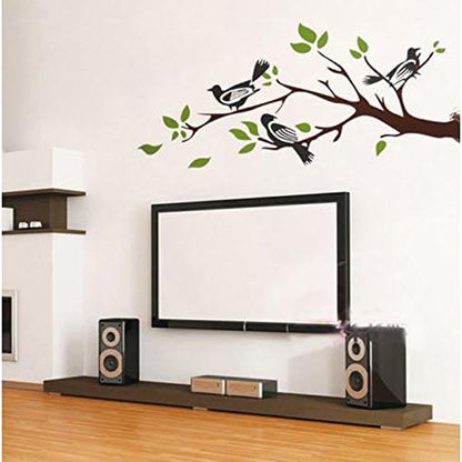 Corner Branch and Birds' Wall Sticker Jm8168