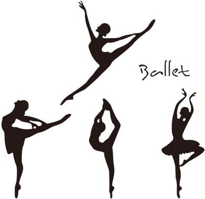 Wall Sticker Ballet Steps Living Room Bedroom Music Classroom Dance Training Decoration