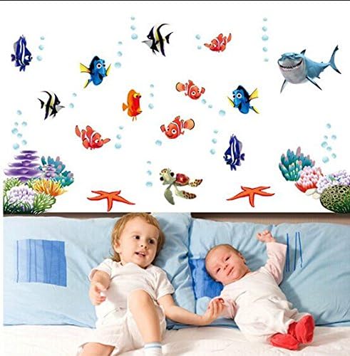 Ays617 Finding Nemo Among Colorful Coral Reef Under the Ocean Wall Decal