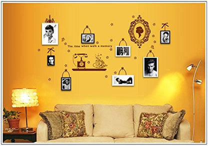 JAAMSO ROYALS Telephone set Coffee Cup Mirror Photo Frame ' Wall StickerAy6033