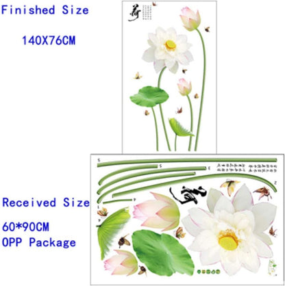 modern home decor style 3d wall stickers living room study tea room wall decoration - Sticker -