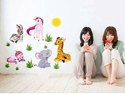 Cartoon Animals Wall Wall Stickers  Ncs008