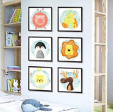 Cute Cartoon Animal Portrait Wall Sticker Animal Wall Sticker for Home Living Room Decoration xl8321