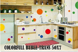 AY7158 COLORFUL CIRCLE WALLSTICKER