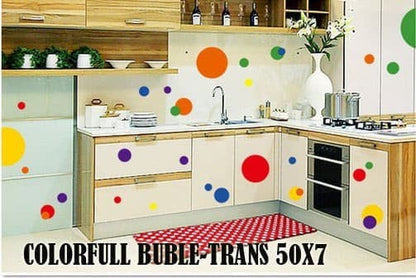 AY7158 COLORFUL CIRCLE WALLSTICKER
