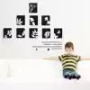 METH WALLSTICKER WALL STICKER 50X70 JM8365 FLOWER IN SQUARE
