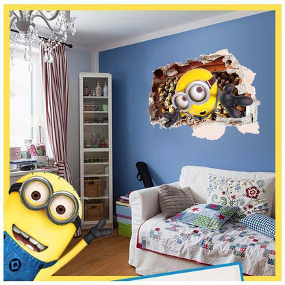 AY9268 3D Minion Floor or Wall Sticker Decals
