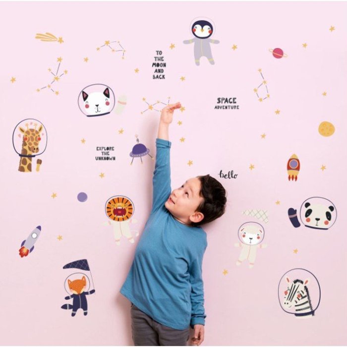 Wall Sticker SK9339 Adventure Dreamer Wall Sticker Wall Sticker Wall Sticker Seamless Waterproof No Damage to the Wall