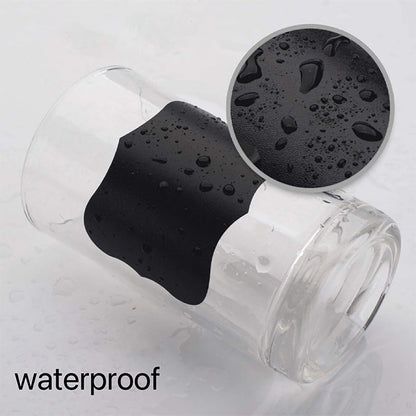 Self-Adhesive Labels, Black, Blackboard Stickers, Waterproof Labels Self-Adhesive with Erasable Chalk Marker, Labelling Stickers for Jars,  for Kitchen Spice Jars, Jams etc.
