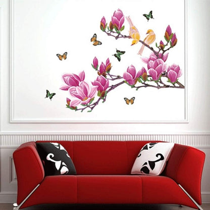 Magnolia Birds Butterfly Decals Wall Stickers Ay 1903