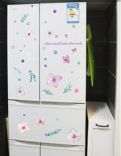 Sk7068 Beautiful Flowers Wall Stickers