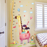 Girl Giraffe Height Measurement Wall StickersXL8246