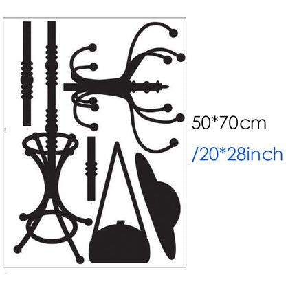 Ncs0028 Personality Black Sticker - Environmentally Removable - Home Wall Decals Bedroom Living Room