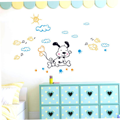 StickerShopee Happy Dog in Air - Wall Stickers - Ay07083