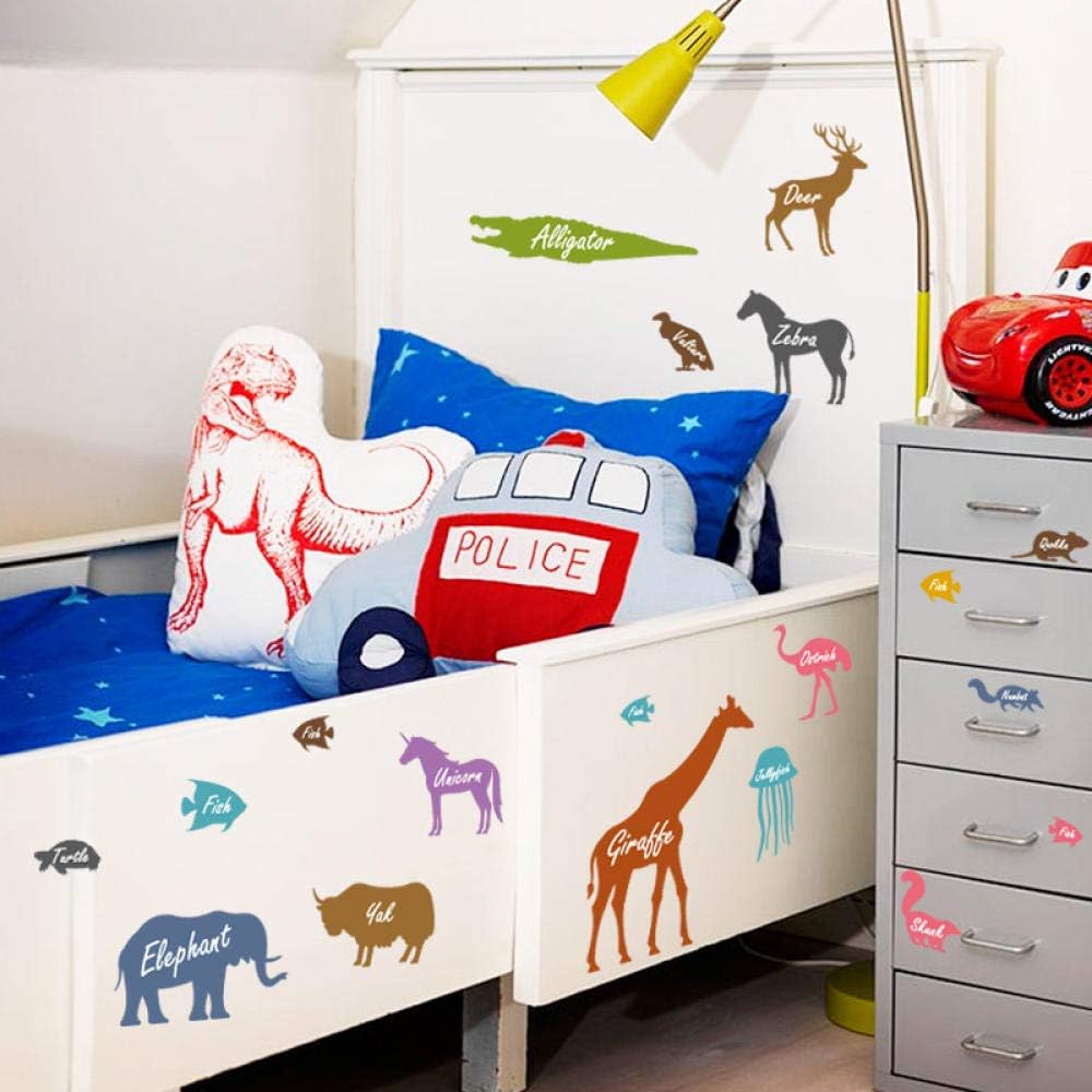 Sk7072 Wall Sticker for Children Nursery Home Decor Decals Nursery Wallpaper Animals