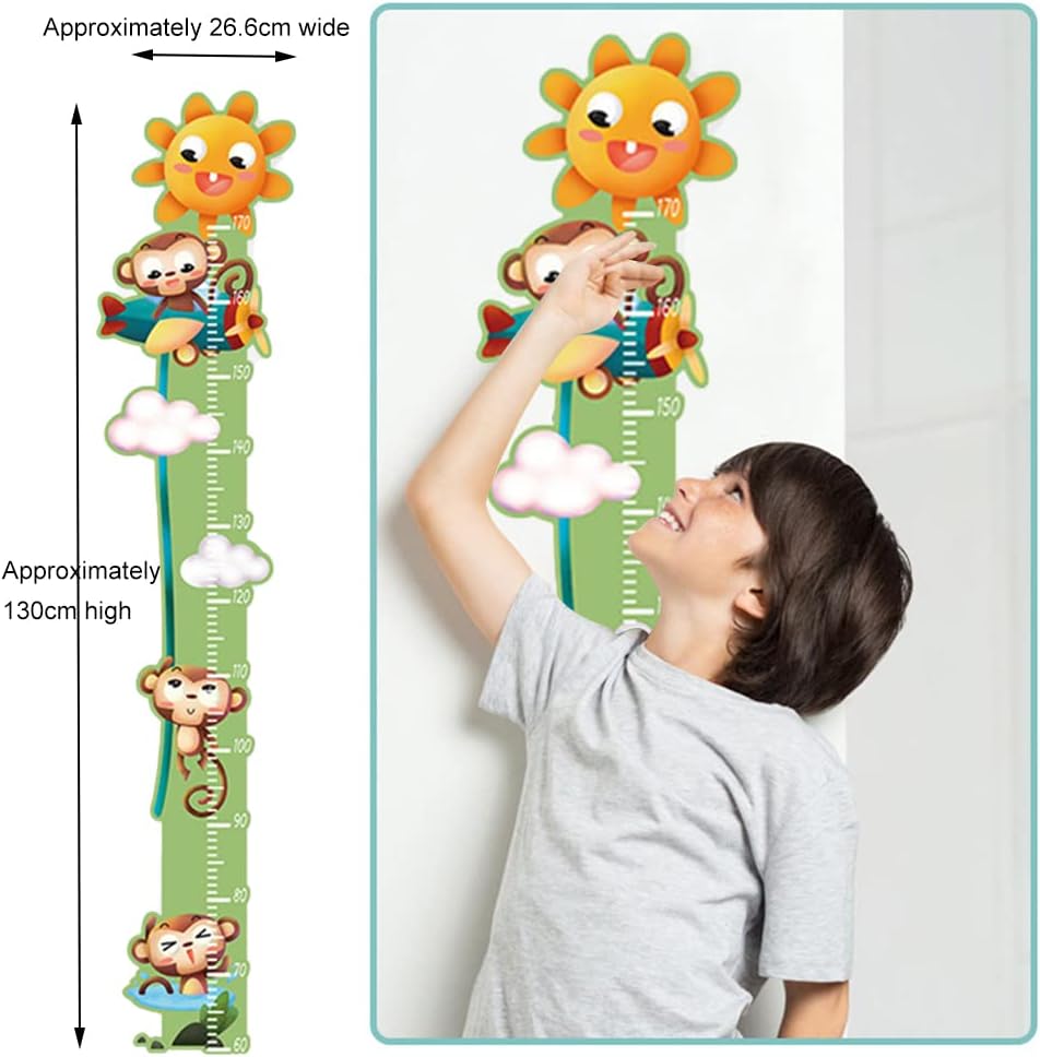 HM74011 Height Chart for Kids, Kids Height Growth Chart, Baby Growth Chart, Ruler Wall Decor for Kids, Baby Height Growth Chart Wall, for Bedroom Nursery