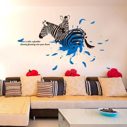 Zebra Love Wall Sticker DLX1127
