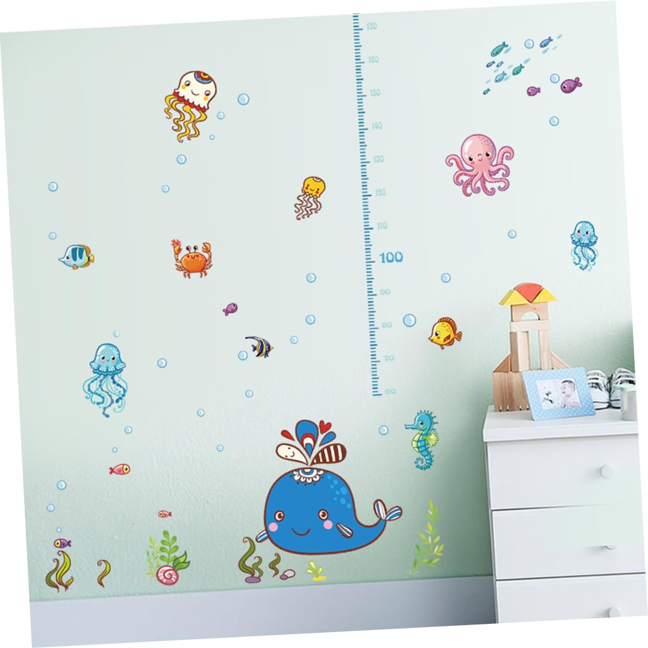 HM92014 Toddmomy Art Sticker Baby Percentile Chart Growth Chart Wall Decal Wall Sticker