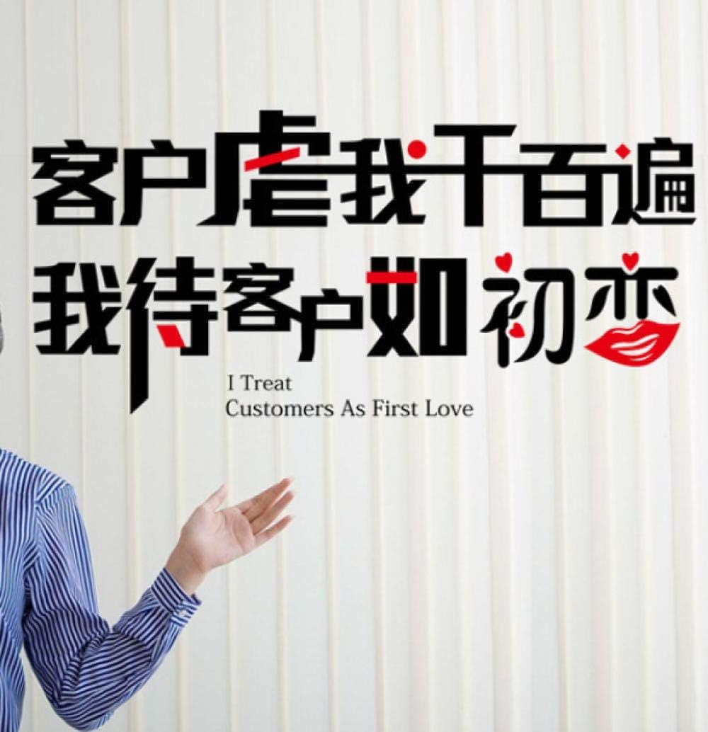 Ay6061Customers abuse me thousands of times, I treat customers like first love wall stickers