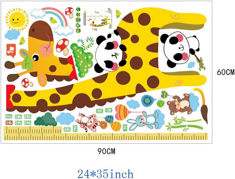 Sk9044 Cartoon Giraffe Wall Sticker