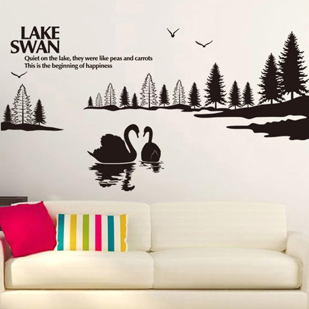 Flowers Butterflies Trees Wall Stickers Cartoon Animals Removable Wall Decals Home Decor PVC Art Mural Baby Boys Girls Kids Bedroom Kitchen Room Decoration Wall Sticker  size 60x90  dlx0373c