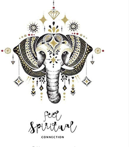 Sk7168 Elephant Wall Decals Bedroom Indian Yoga Vinyl Decal Sticker Boho Decor