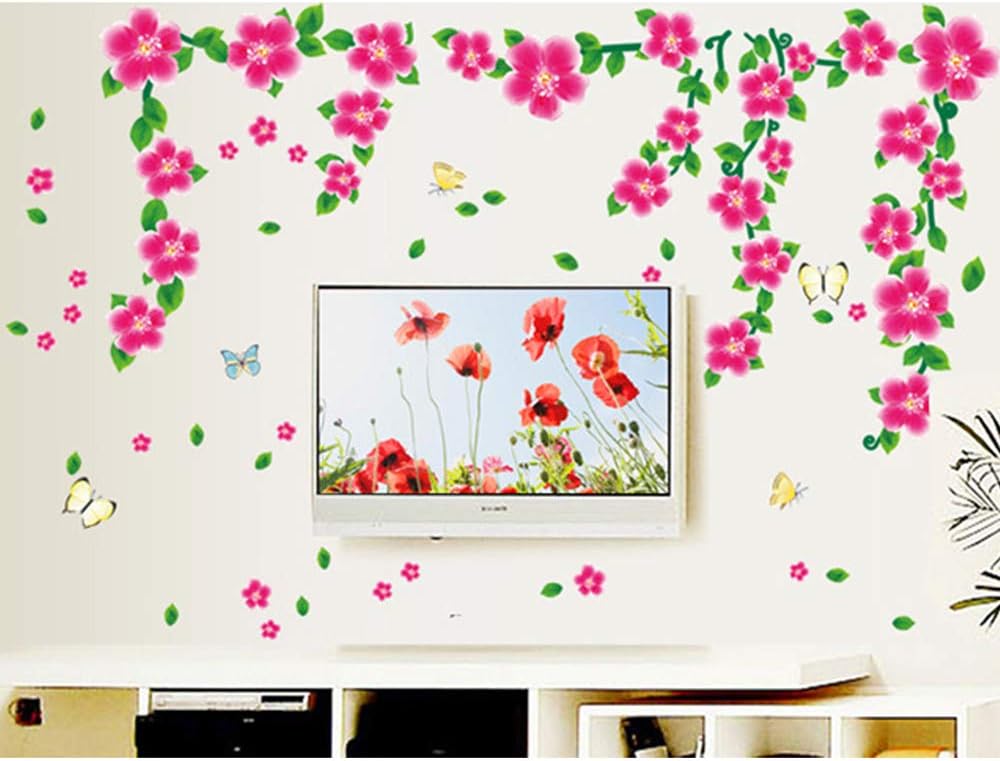 Ketsicart Flower Pattern Family Home Removable Wall Sticker Mural Decor