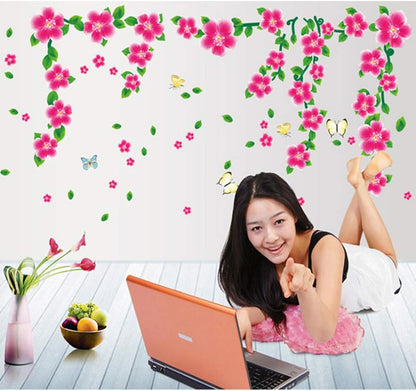 Ketsicart Flower Pattern Family Home Removable Wall Sticker Mural Decor