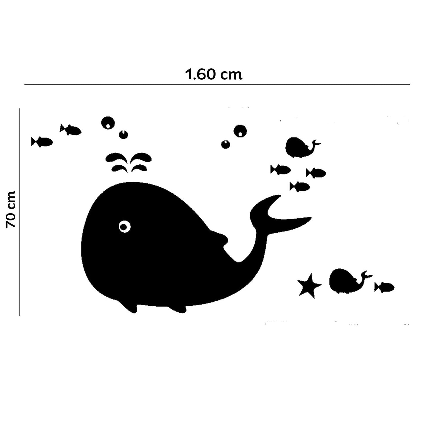 whale sticker  Xhb016