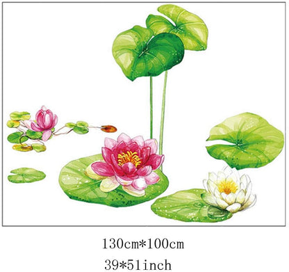 Vinyl Water Lily Flower Wall Sticker