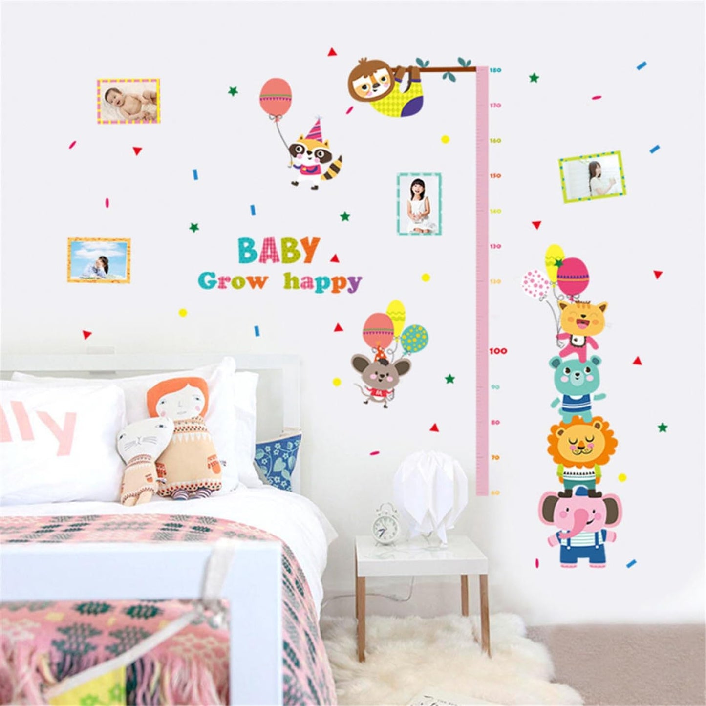 Baby Growth Record Children room DécorWall Sticker xl8382