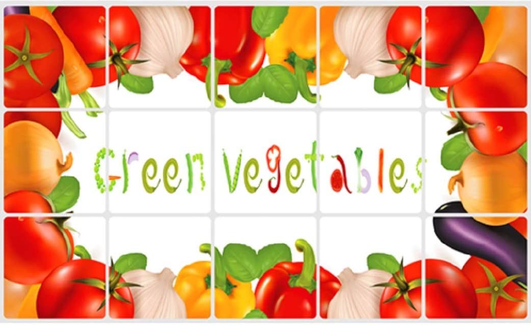 Adhesivo extraíble a prueba de aceite de cocina de Jaamso Royals, resistente al calor, resistente al agua, para azulejos de aluminio (verde vegetal