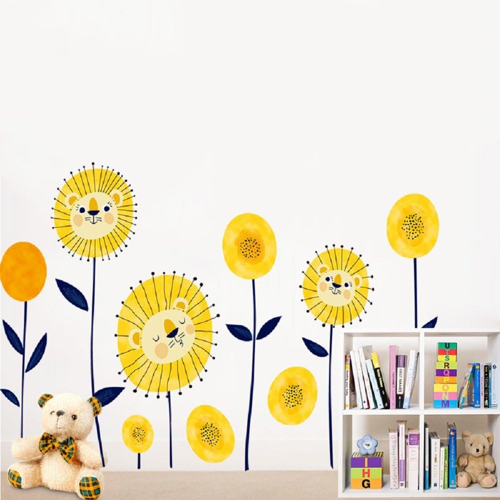 Cartoon sun flower wall Sticker Xh9292