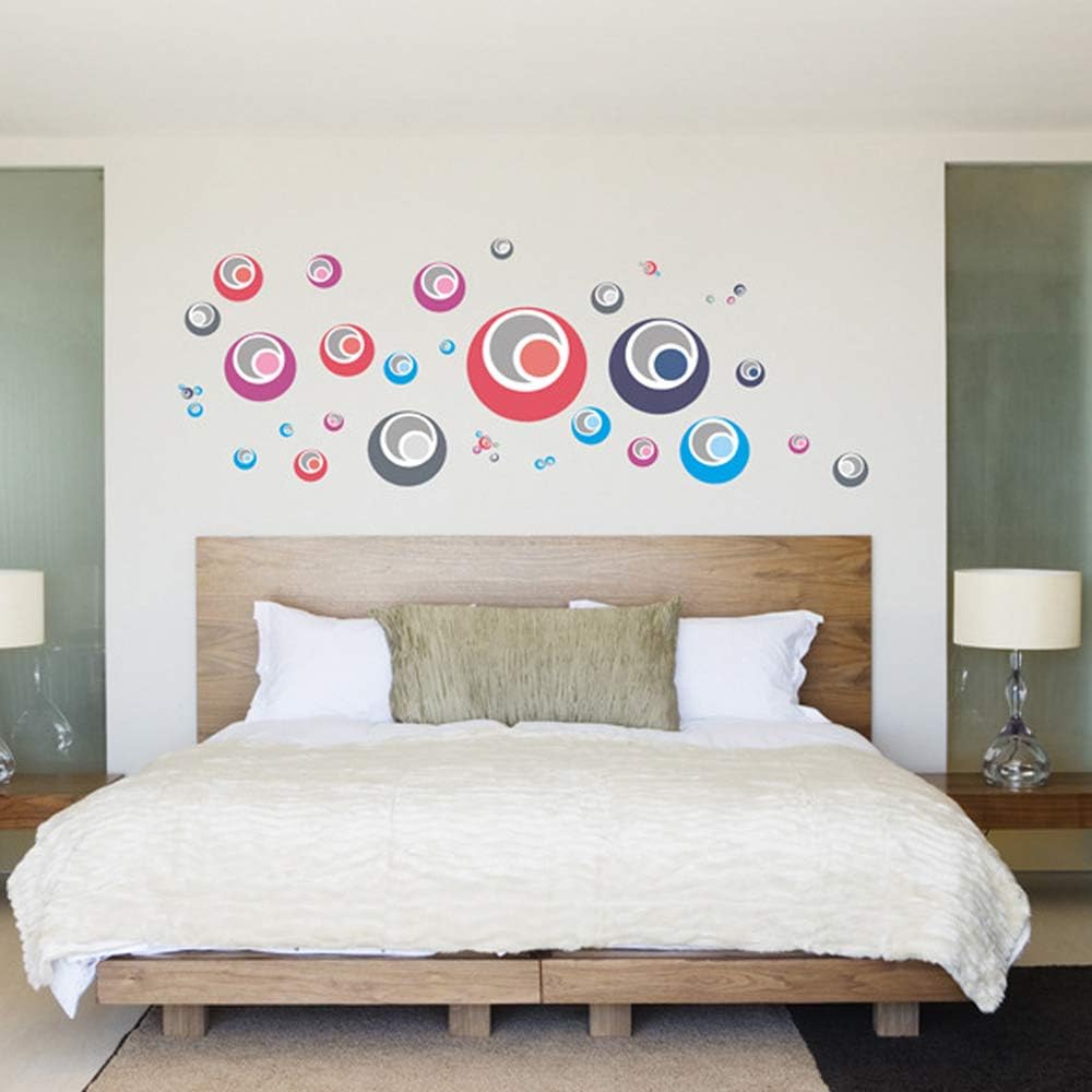 Creative Colorful Circles Wall Stickers Ay 1926