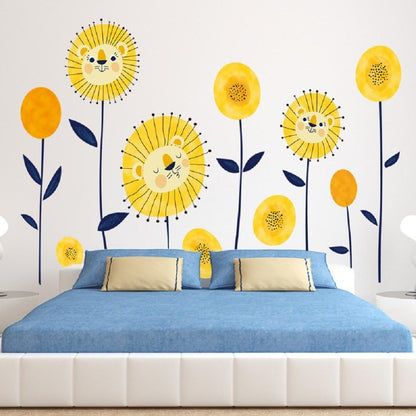 Cartoon sun flower wall Sticker Xh9292