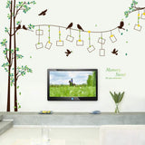 3D Photo Frame Tree Photo Tree Wall Sticker Self-Adhesive DIY Wall Murals Home Decor Art sk2007wa size 60x90