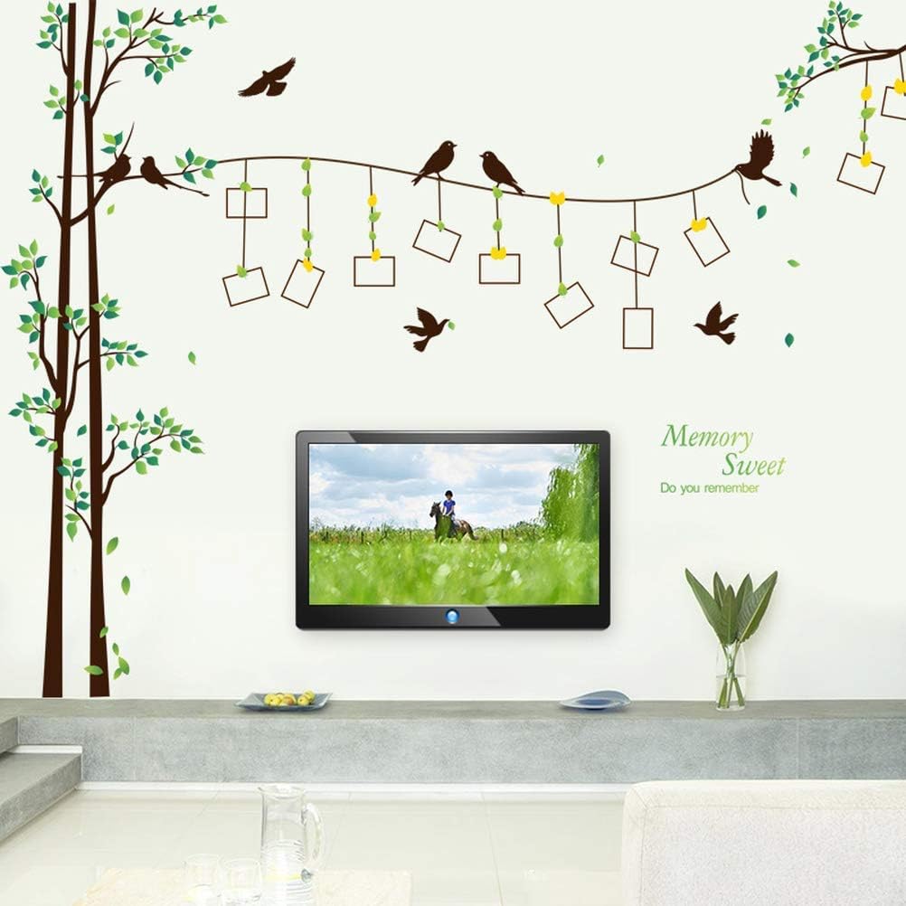 3D Photo Frame Tree Photo Tree Wall Sticker Self-Adhesive DIY Wall Murals Home Decor Art sk2007wa size 60x90