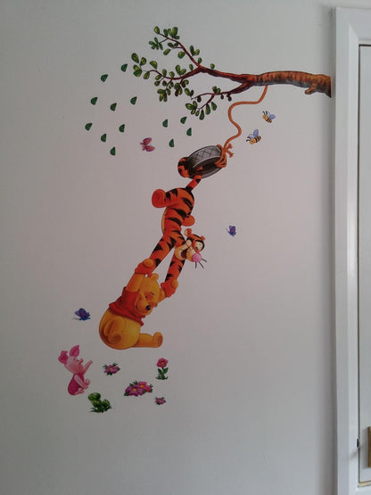 Removable Xtra Large WINNIE THE POOH Wall Stickers Nursery Girls Boys Kids Room