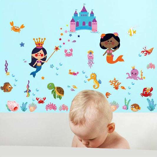 Cortina Furry Fish Self Adhesive Wall Sticker (Extra Large)
