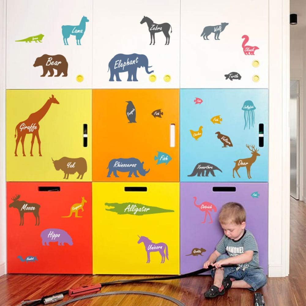 Sk7072 Wall Sticker for Children Nursery Home Decor Decals Nursery Wallpaper Animals