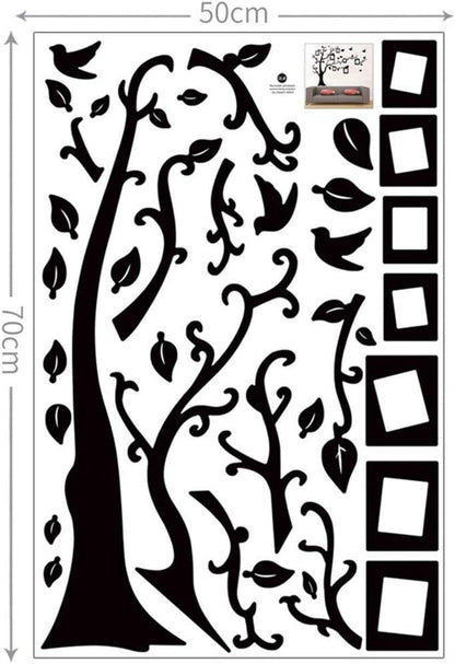 WJNY Picture Frame Set,Frame Black Tree Wall Stickers, 7-Pack Picture Frame Collage Picture Frame Wall Gallery Kit For Wall And Home, 6 Colors (Color : Style C)