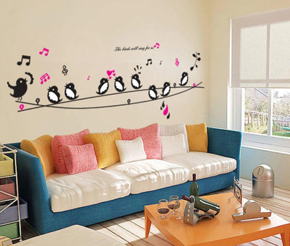 Jm8210 Decals Design 'Cute Singing Birds' Wall Sticker