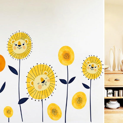 Cartoon sun flower wall Sticker Xh9292