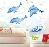 Yesurprise Removeable Mural Wall Sticker Decal Home Kid Room Nursery Decor Tree Sea Dophins Seagulls size 50x70  dm570102