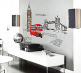 London Tower Bridge Street Bus Removable Wall Sticker  CC6911