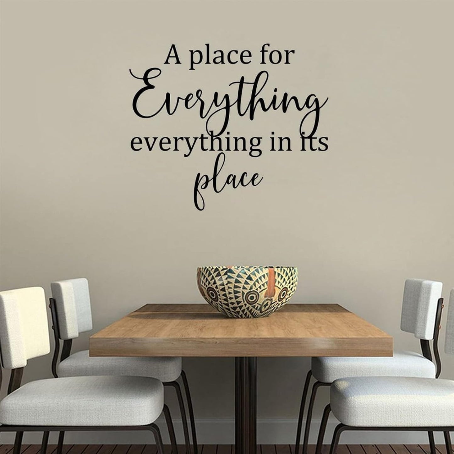 AWSN Inspirational motivational Lettering quotes Wall Decor for Women Boys Girls Kids Living Room bedroom Playroom Nursery Room Wall Stickers Decoration- A Place for Everything and Everything in