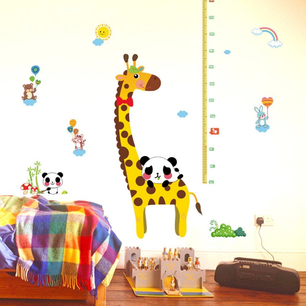 Sk9044 Cartoon Giraffe Wall Sticker