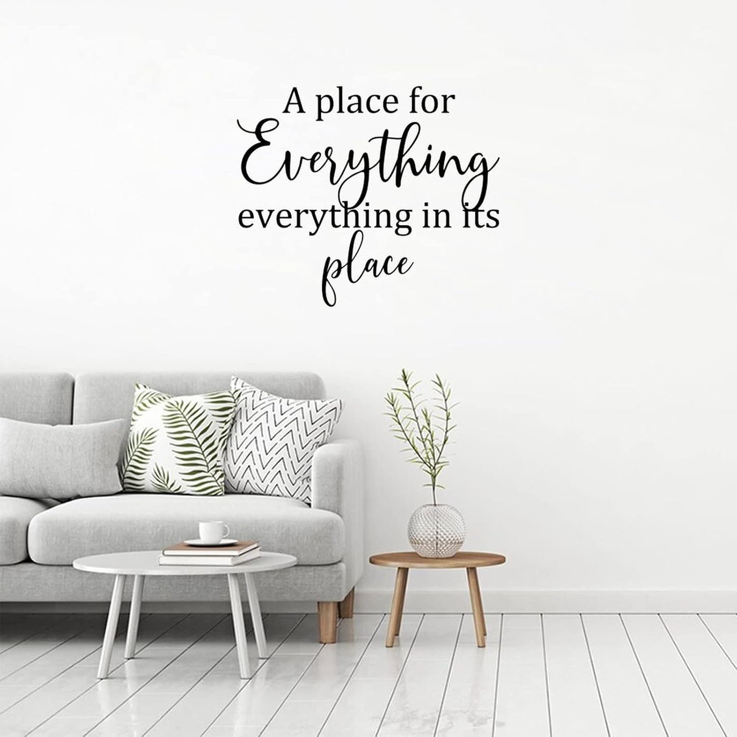 AWSN Inspirational motivational Lettering quotes Wall Decor for Women Boys Girls Kids Living Room bedroom Playroom Nursery Room Wall Stickers Decoration- A Place for Everything and Everything in