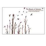 ELECTROPRIME Home Accent DIY Mural Dragonfly Bulrush Wall Sticker size 6x90 ay9023b